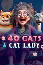 40 cats & cat lady